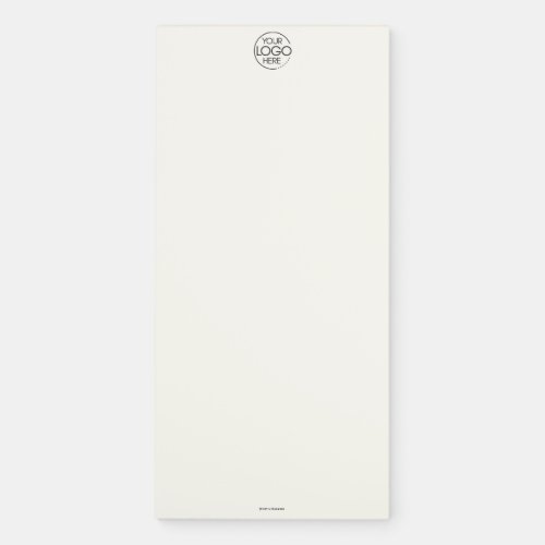 Simple Personal Business Stationery Logo Buff Magnetic Notepad
