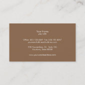 Simple Personal Chef Catering Business Card (Back)