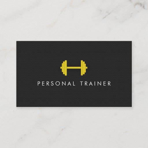 Customizable Simple Personal Trainer Fitness Business cards