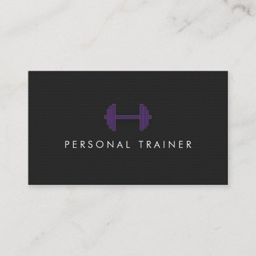 Simple Personal Trainer Fitness Business cards