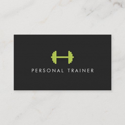 Customizable Simple Personal Trainer Fitness Business cards