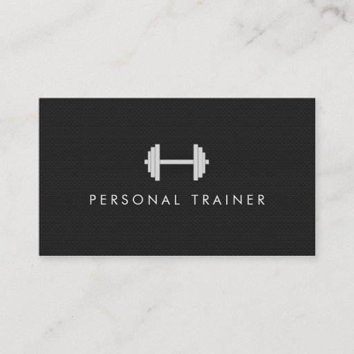 Customizable Simple Personal Trainer Fitness Business cards