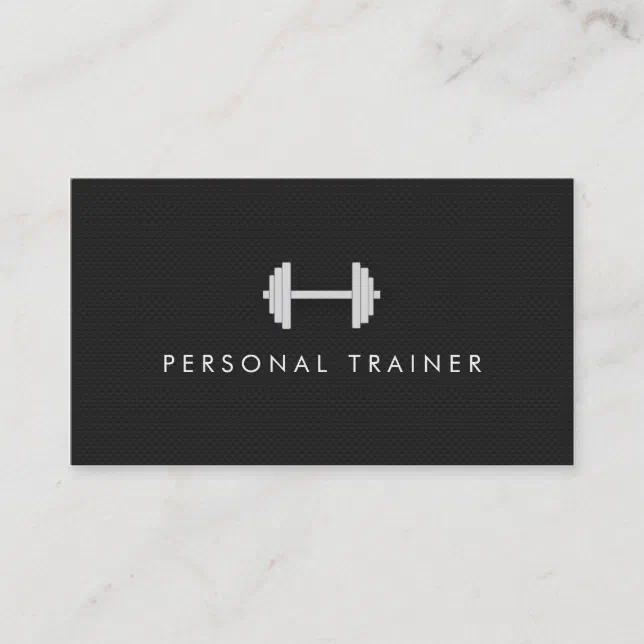 Simple Personal Trainer Fitness Business cards | Zazzle