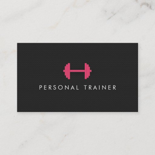 Customizable Simple Personal Trainer Fitness Business cards
