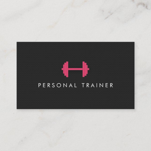 Simple Personal Trainer Fitness Business cards (Front)