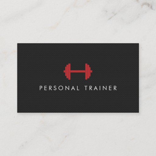 Customizable Simple Personal Trainer Fitness Business cards