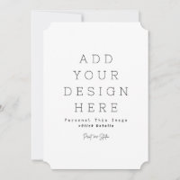 Simple Personalize 5" x 7" Announcement Card