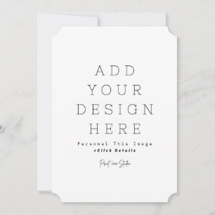Simple Personalize 5" x 7" Announcement Card