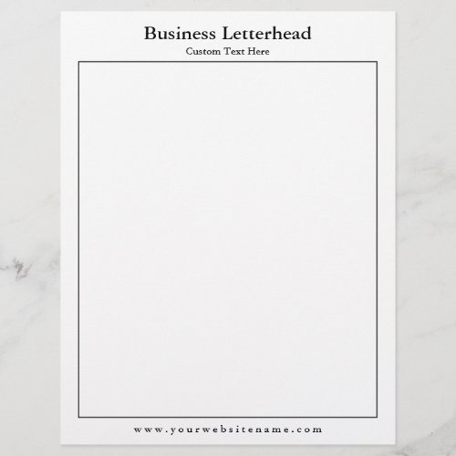 Simple Personalize Business Letterhead