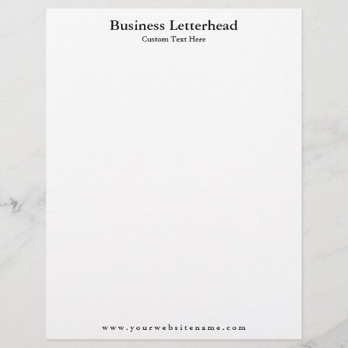 Simple Personalize Business Letterhead