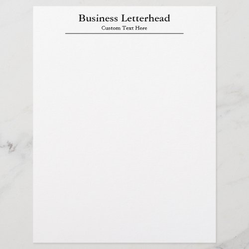 Simple Personalize Business Letterhead