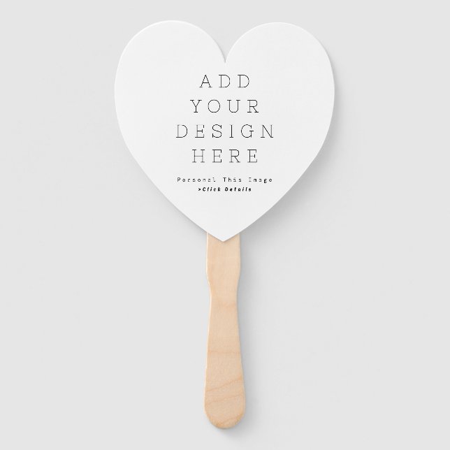 Simple Personalize Hand Fan (Front)
