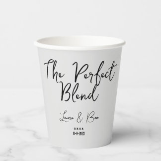 Simple Personalize The Perfect Blend, Tea/Coffee Paper Cups