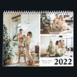 Simple Personalized 2022 Family Photo  Calendar<br><div class="desc">Make your own calendar with this Simple Personalized 2022 Family Photo Calendar. Perfect as a gift also to your friends and loved ones.</div>