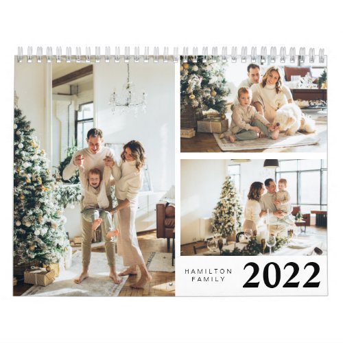 Simple Personalized 2022 Family Photo  Calendar