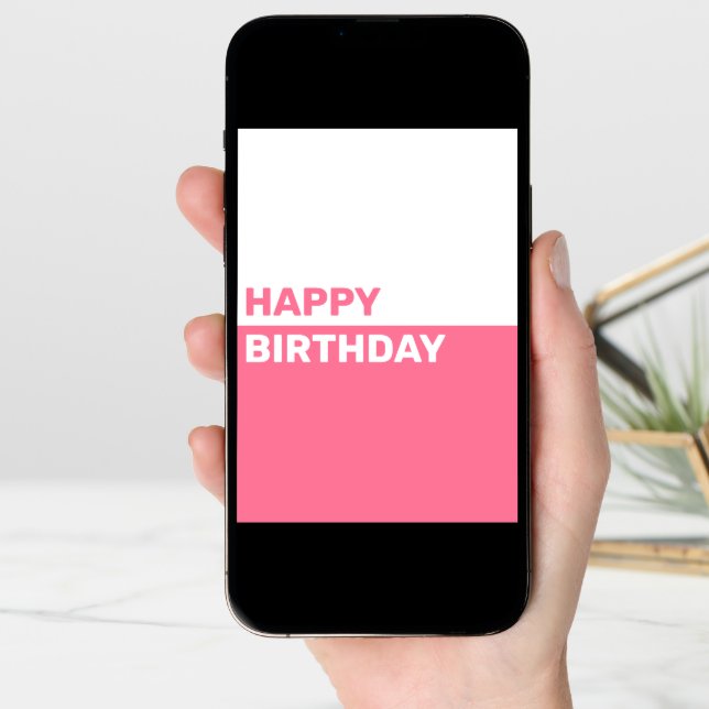 Simple Personalized Birthday Card (Front Digital)
