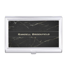 Simple Personalized Black Marble Professional