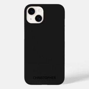 Simple Personalized Black on Black Case-Mate 14 Case-Mate iPhone 14 Case