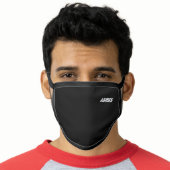 Simple Personalized Black & White Men's Face Mask (Worn Him)