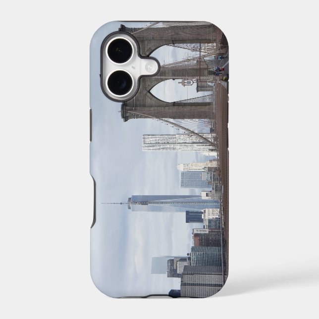 Simple Personalized Brooklyn Bridge Iphone Case (Back)