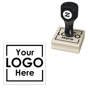 Simple Personalized Business Logo Company Brand Rubber Stamp