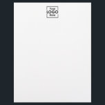 Simple Personalized Business Logo Custom Brand Letterhead<br><div class="desc">Replace this business logo placeholder with your own personalized business logo. Create professional business logo products automatically and stand out. Perfect for bulk orders and small businesses who would like to look professional. Ideal for employee or customer gifts. Simply replace with your company logo!</div>