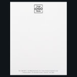 Simple Personalized Business Logo Custom Brand Letterhead<br><div class="desc">Replace this business logo placeholder with your own personalized business logo. Create professional business logo products automatically and stand out. Perfect for bulk orders and small businesses who would like to look professional. Ideal for employee or customer gifts. Simply replace with your company logo!</div>