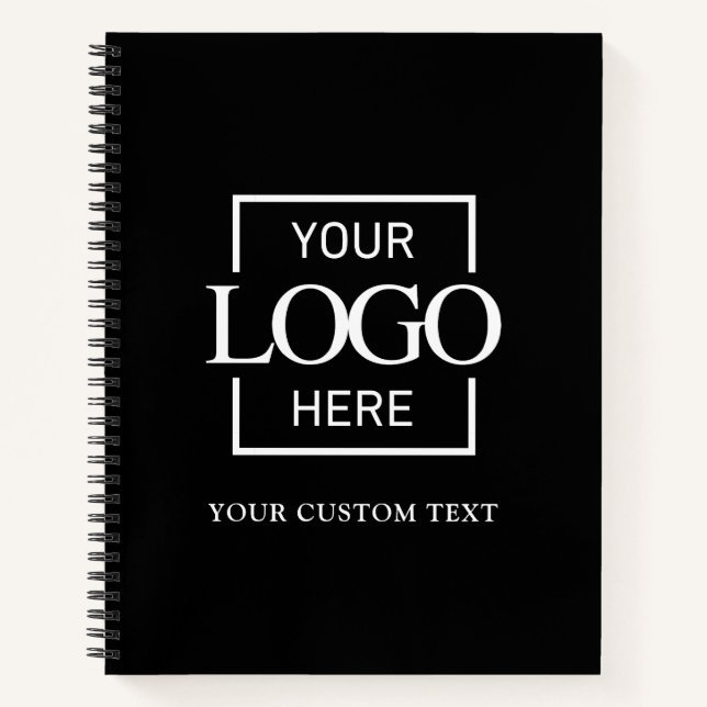Simple Personalized Business Logo Promotional  Notebook (Front)