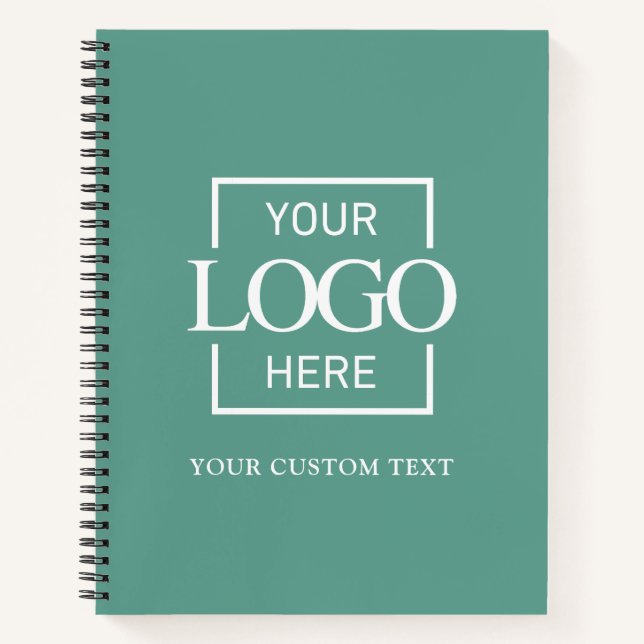 Simple Personalized Business Logo Promotional  Notebook (Front)