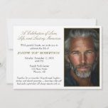Simple Personalized Celebration of Life Invitation