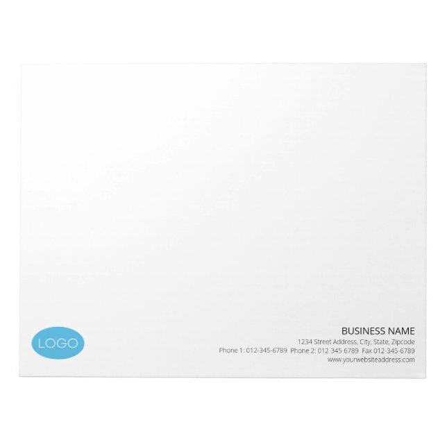 Simple Personalized, Custom Design Notepad (Front)