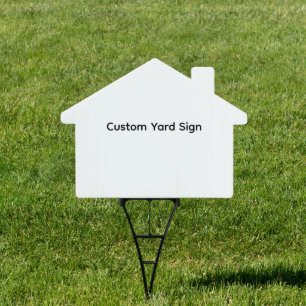 Simple Personalized Custom Outdoor Yard Sign