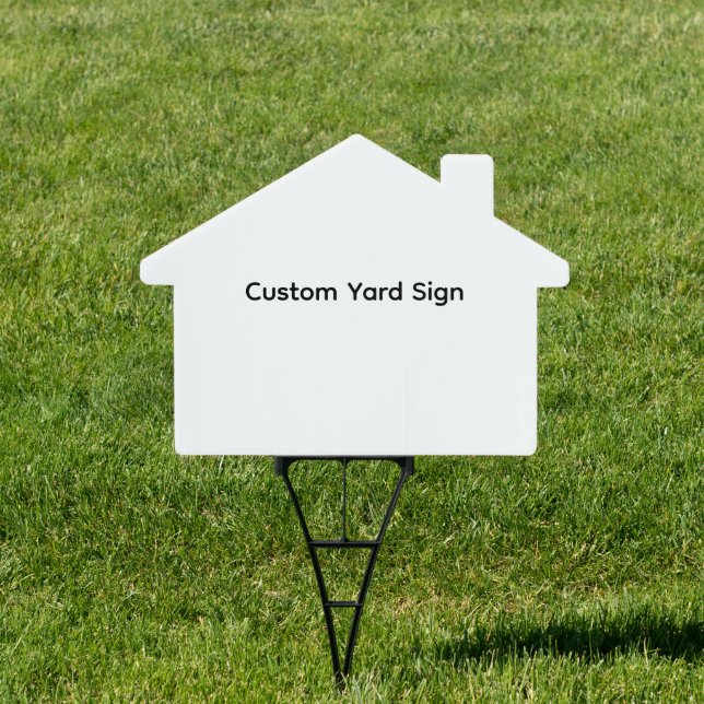 Simple Personalized Custom Outdoor Yard Sign (Insitu)
