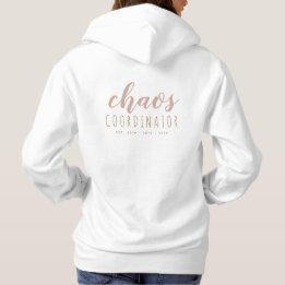 Simple Personalized Hoodie for Mom | Rose Gold