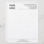 Simple Personalized Letterhead Your Company Logo<br><div class="desc">Custom Colors and Font - Personalized Your Business Letterhead with Logo - Add Your Logo - Image / Business Name - Company / Address / - Contact Information / more - Resize and move or remove and add elements / image with Customization tool. Choose font / size / color !...</div>