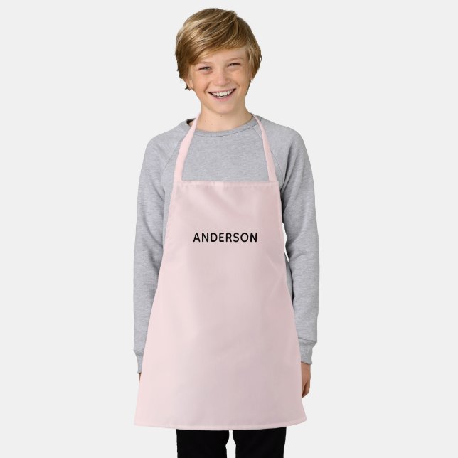 Simple Personalized Name Monogram | Elegant Custom Apron (Worn)