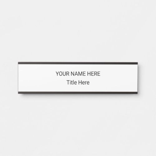Simple Personalized Name Plate & Hanging Sign