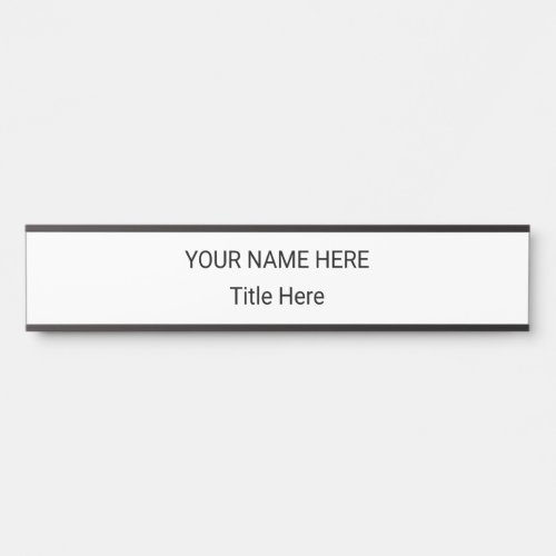 Simple Personalized Name Plate & Hanging Sign