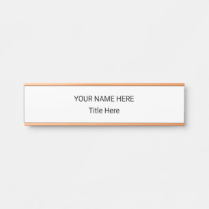 Simple Personalized Name Plate & Hanging Sign