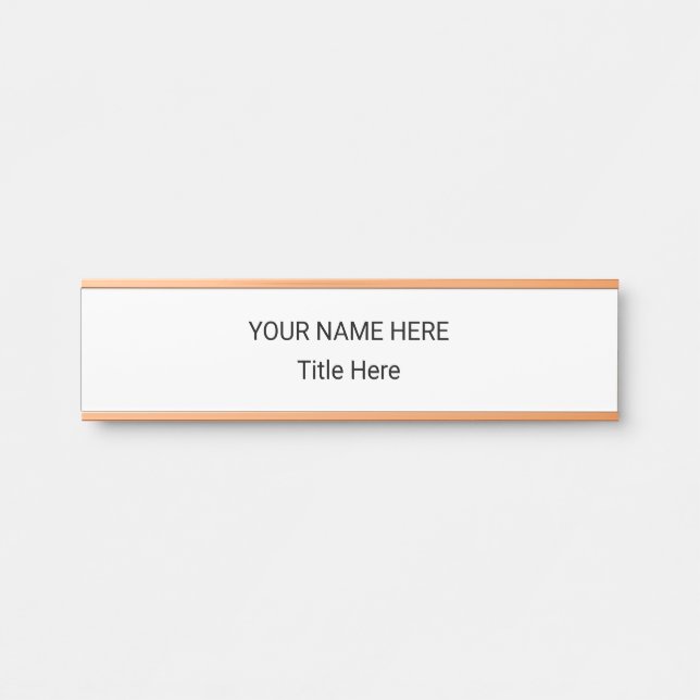Simple Personalized Name Plate & Hanging Sign (Front)