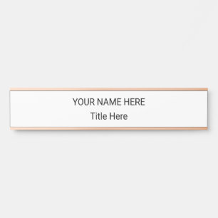 Simple Personalized Name Plate & Hanging Sign