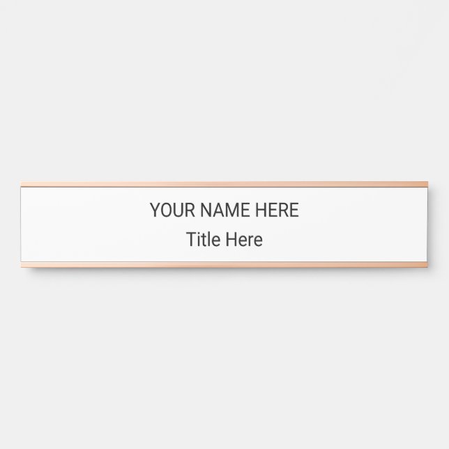 Simple Personalized Name Plate & Hanging Sign (Front)