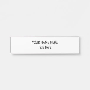 Simple Personalized Name Plate & Hanging Sign