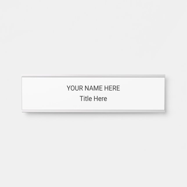 Simple Personalized Name Plate & Hanging Sign (Front)