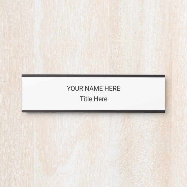 Simple Personalized Name Plate & Hanging Sign (Front)