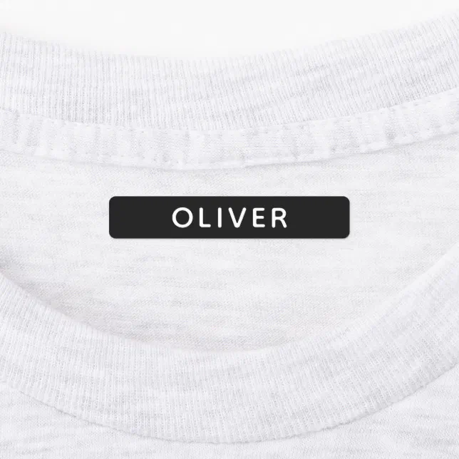 Simple Personalized Name School Kids Clothing Labels | Zazzle