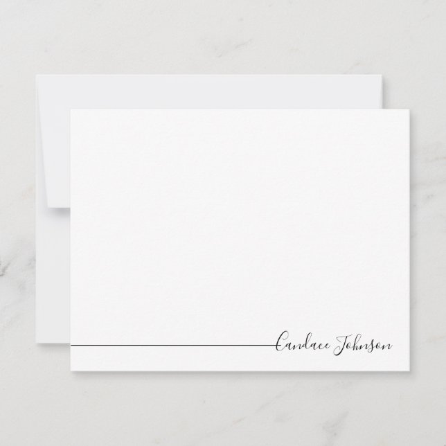 Simple Personalized Note Card (Front)