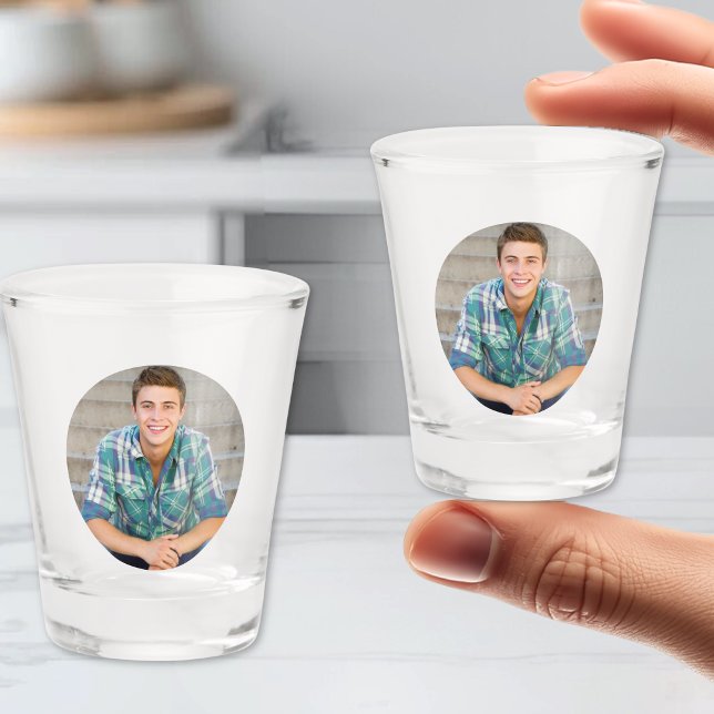 Simple Personalized Photo Shot Glass (Simple Personalized Photo Shot Glass )