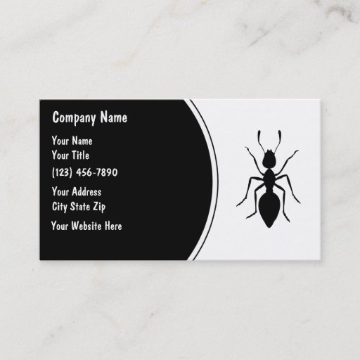 Customizable Simple Pest Control Business Cards