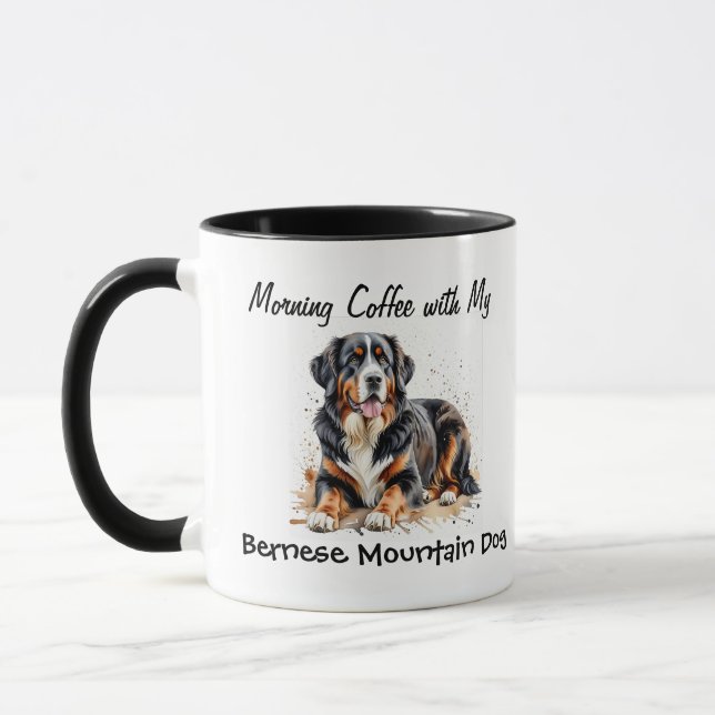  Simple Pet Bernese Mountain Dog Personalize Mug (Left)